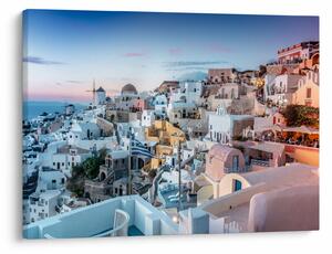 Obraz - Súmrak v Santorini (70x50 cm)