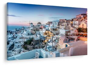 Obraz - Súmrak v Santorini (90x60 cm)