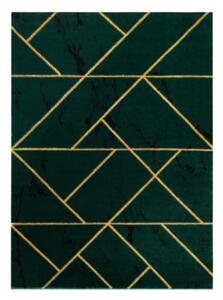 Koberec EMERALD exkluzívny 1012 glamour, styl geometrický, marmur fľaškovo zelený / zlatý