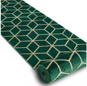 Behúň EMERALD exkluzívny 1014 glamour, styl kocka zelený/zlatý