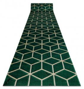 Behúň EMERALD exkluzívny 1014 glamour, styl kocka zelený/zlatý