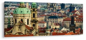 Obraz - Panorama Prahy (120x50 cm)