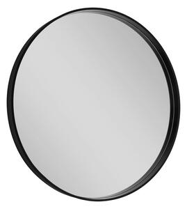 Sapho NOTION okrúhle zrkadlo v ráme ø 60cm, čierna mat
