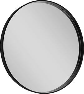 Sapho NOTION okrúhle zrkadlo v ráme ø 80cm, čierna mat
