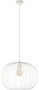 Závesný luster OVELLA 1xE27/15W/230V, priemer 46 cm, krémový