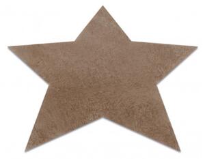 Koberec protišmykový SHAPE 3148 hviezda Shaggy - camel, béžový plyš