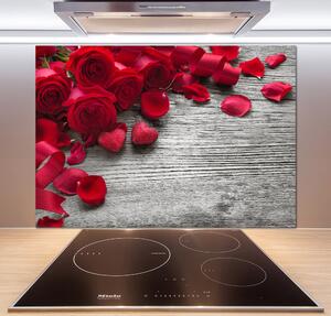Panel do kuchyne Červené ruže pl-pksh-100x70-f-99989329