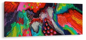 Obraz abstraktné - farby (120x50 cm)