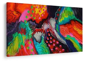 Obraz abstraktné - farby (90x60 cm)