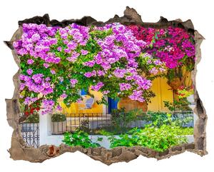 Fototapeta díra na zeď 3D Dom s popínavé rastliny