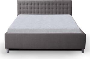 Čalúnená posteľ Adore 180x200, sivá, bez matraca