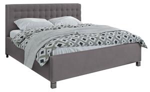 Čalúnená posteľ Adore 180x200, sivá, bez matraca