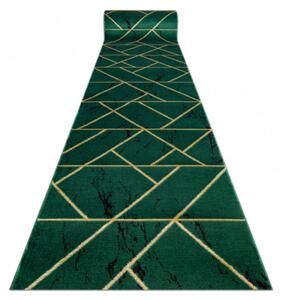 Behúň EMERALD exkluzívny 1012 glamour, marmur, geometrický zelený/zlatý