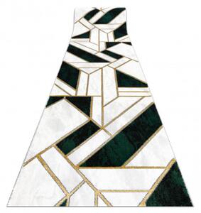 Behúň EMERALD exkluzívny 1015 glamour, marmur, geometrický zelený/zlatý