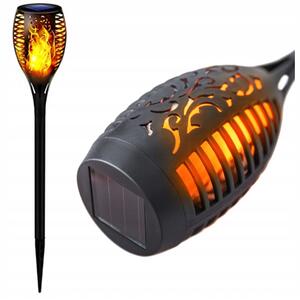 CHINEX 12x LED solárne svietidlo s dekoratívnym plameňom