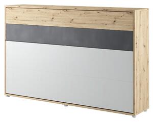 Sklápacia posteľ CONCEPT JUNIOR dub artisan/sivá, 120x200 cm