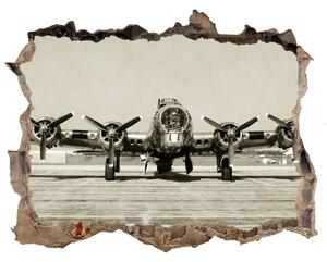 Foto fotografie díra na zeď Old bomber nd-k-70974591