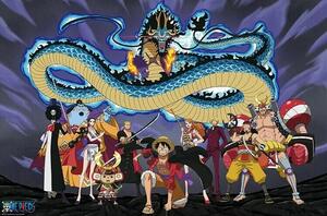 Plagát, Obraz - One Piece - The Crew vs Kaido