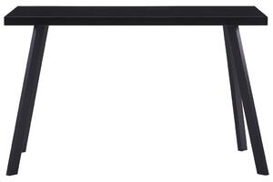 Jedálenský stôl, čierny 120x60x75 cm, tvrdené sklo