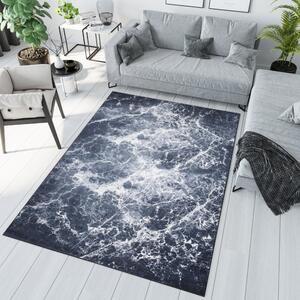 Tmavý trendový koberec s abstraktným vzorom Šírka: 160 cm | Dĺžka: 230 cm
