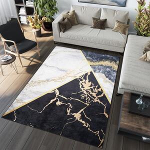 Výrazný tmavý trendový koberec s protišmykovou úpravou Šírka: 80 cm | Dĺžka: 150 cm