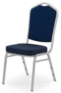Jedálenská stolička SCK-66 strieborná/modrá