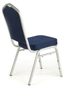 Jedálenská stolička SCK-66 strieborná/modrá