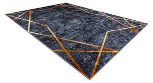 Prateľný koberec MIRO 51233.810 Geometrický - tmavosivý