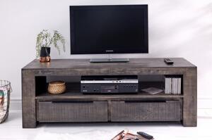 TV-skrinka 39281 130cm Masív drevo Mango Industrial look - PRODUKT JE SKLADOM U NÁS - 1Ks-Komfort-nábytok