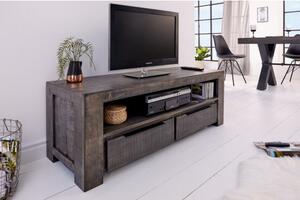 TV-skrinka 39281 130cm Masív drevo Mango Industrial look - PRODUKT JE SKLADOM U NÁS - 1Ks-Komfort-nábytok