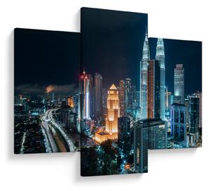 Obraz - Noc v Kuala Lumpur (90x60 cm)