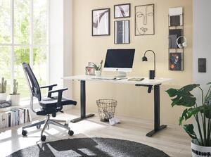 Písací stôl TOLT biela/čierna