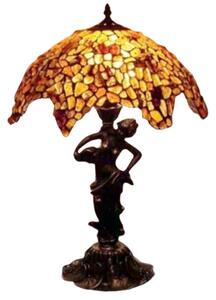 Jantárová lampa Tiffany 62*40Ø AMBER