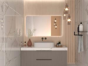 Atypické zrkadlo do kúpeľne s LED osvetlením A10