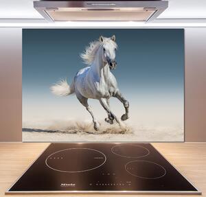 Panel lacobel Biely kôň v cvale pl-pksh-100x70-f-95257889