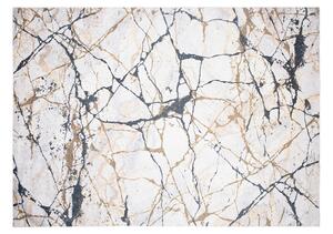 Svetlý trendový koberec s mramorovým vzorom Sivá Šírka: 80 cm | Dĺžka: 150 cm