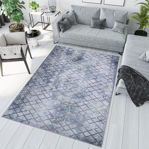Zaujímavý trendový koberec s nepravidelným vzorom Sivá Šírka: 80 cm | Dĺžka: 150 cm