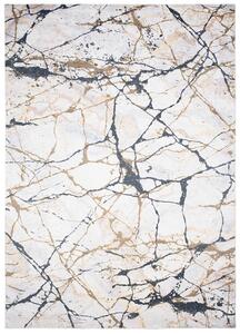 Svetlý trendový koberec s mramorovým vzorom Sivá Šírka: 80 cm | Dĺžka: 150 cm
