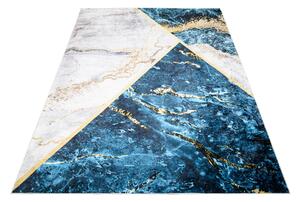 Výrazný trendový koberec s protišmykovou úpravou Modrá Šírka: 80 cm | Dĺžka: 150 cm
