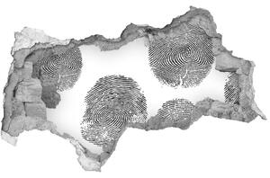 Fotoobraz diera na stenu Odtlačky prstov nd-b-38039661