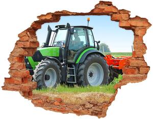 Fototapeta diera na stenu 3D Traktor na poli nd-c-71871011