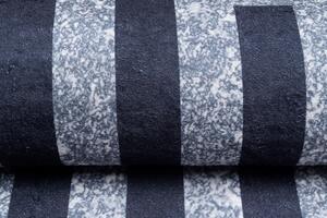 Sivý trendový koberec s protišmykovou úpravou a geometrickým vzorom Sivá Šírka: 80 cm | Dĺžka: 150 cm