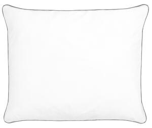 Vankúš na spanie biely bavlna japara 50 x 60 cm polyesterová výplň vysoký profil