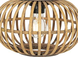 Orientálne závesné svietidlo bambusové 3-svetlé okrúhle - Amira