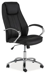 Kancelárska stolička QWERTZ, 117-127x61x53x45-55, čierna