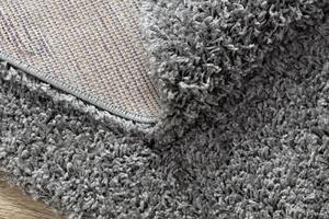 Okrúhly koberec SOFFI shaggy 5cm sivý
