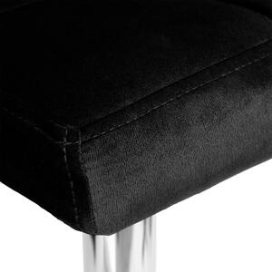 ViaDomo Via Domo - Barová stolička Tavolla - čierna - 40x107 cm