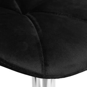 ViaDomo Via Domo - Barová stolička Letizia - čierna - 46x106x35 cm