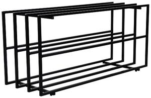 REGÁL NA TOPÁNKY, čierna, 92,5/43/31 cm Xora - Online Only drobný nábytok, Online Only