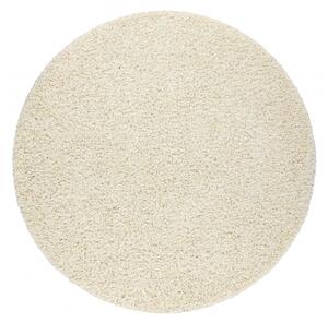 Okrúhly koberec SOFFI shaggy 5cm krémový